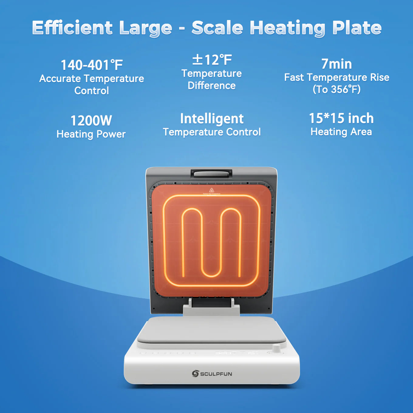 SCULPFUN H1 Automatic Logo Printer 15X15 Heat Press