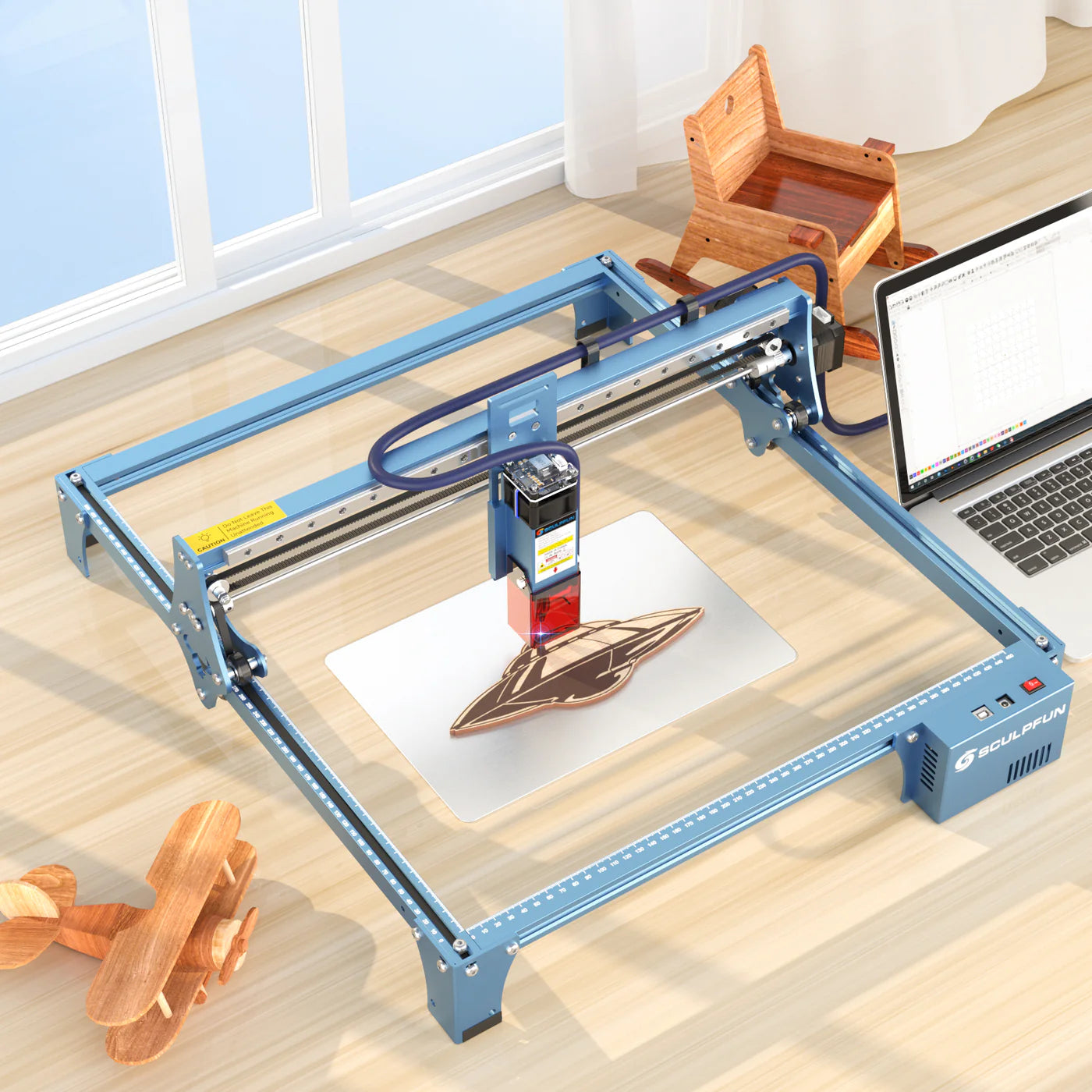 SCULPFUN S10 10W Diode DIY Laser Engraving Machine
