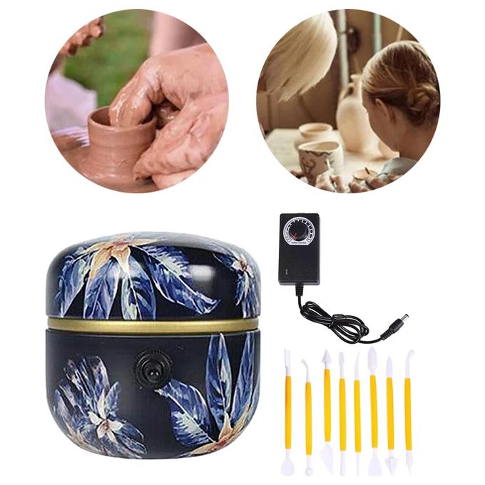 Mini Pottery Wheel with Adjustable Speed and forward & backward rotation