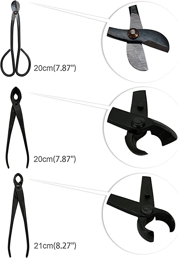 Carbon Steel Gardening Bonsai Tool Set for Trimming