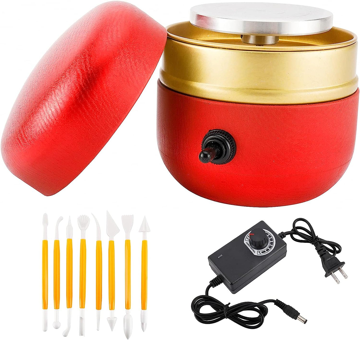 Mini Pottery Wheel with Adjustable Speed and forward & backward rotation