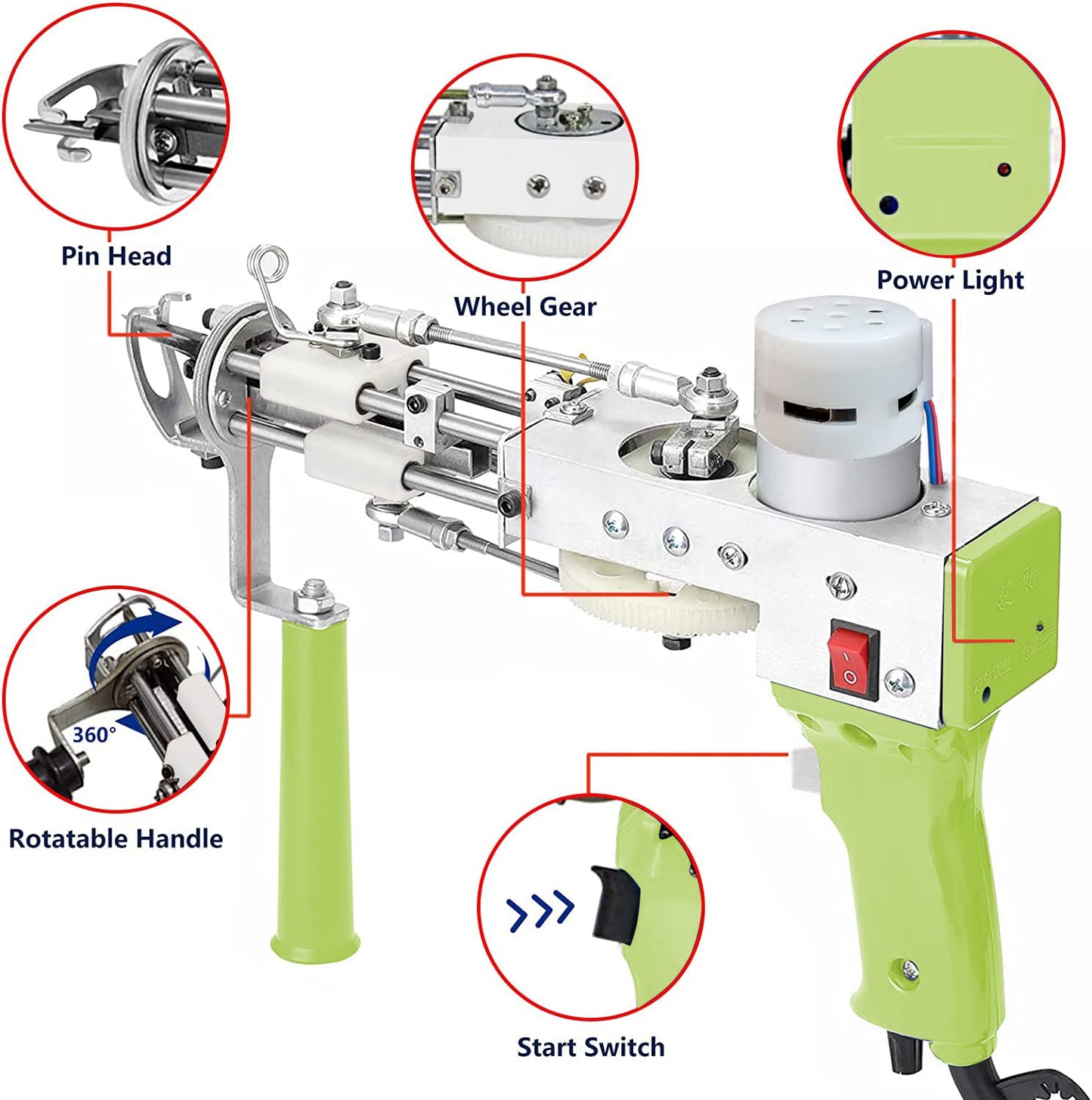 AK-I Tufting Gun - Cut Pile DEMO UNITS