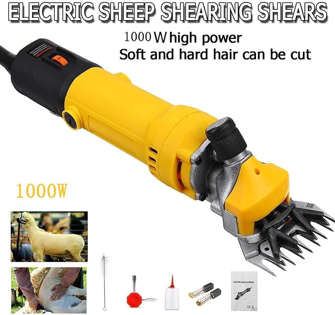 850W Sheep Shears with 13 Teeth, 6 Speeds and 2800rpm/minute includes 100ml oil