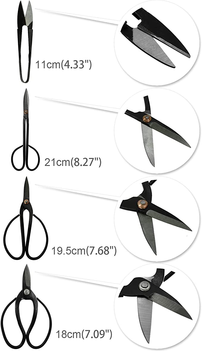 Carbon Steel Gardening Bonsai Tool Set for Trimming