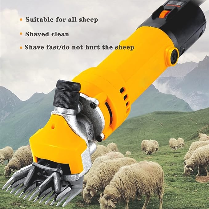 850W Sheep Shears with 13 Teeth, 6 Speeds and 2800rpm/minute includes 100ml oil