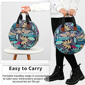 Craft Stationery Circle Embroidery Needlework Storage Bag