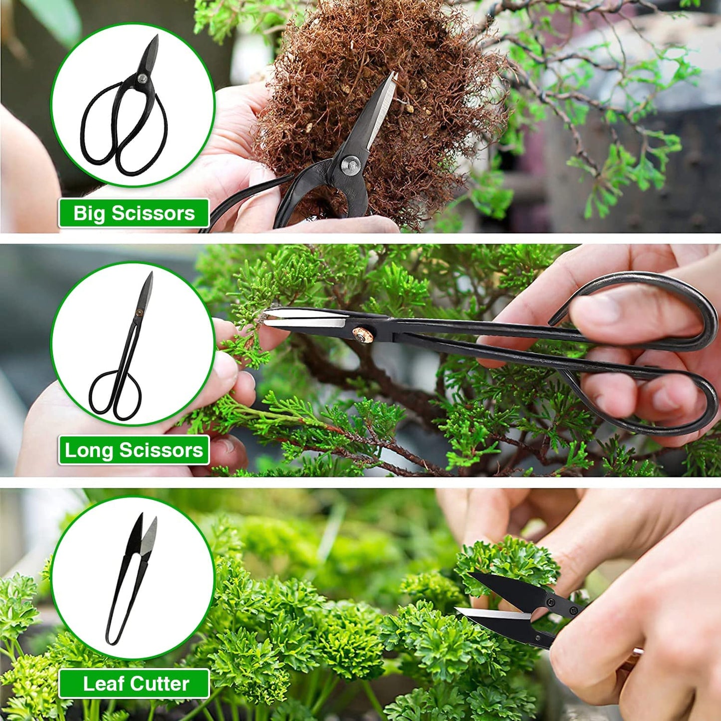 Carbon Steel Gardening Bonsai Tool Set for Trimming