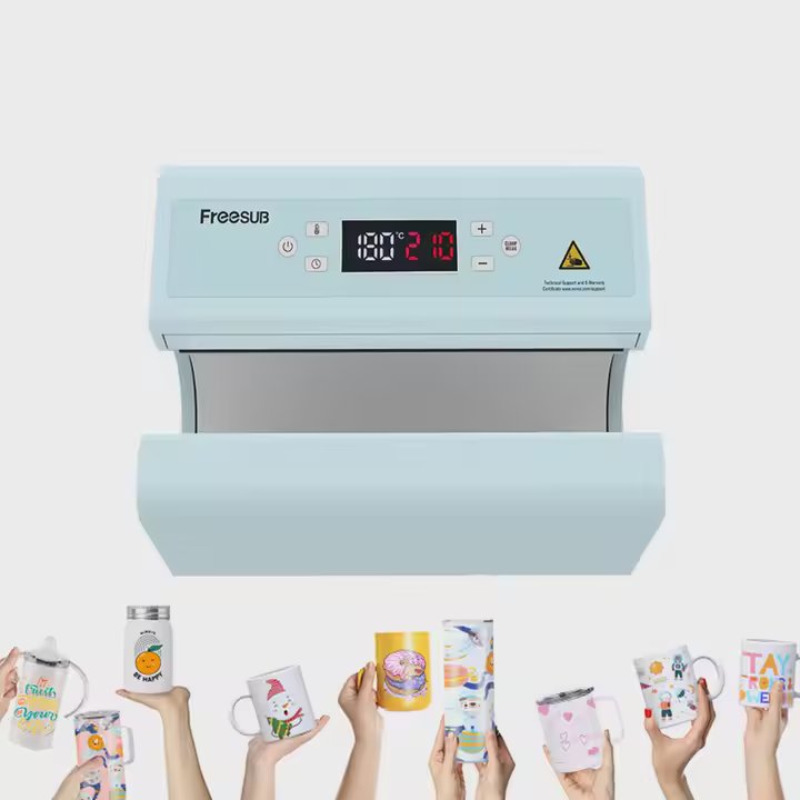 Freesub F300S Automatic Pneumatic Bottle & Mug Sublimation Heat Press Machine