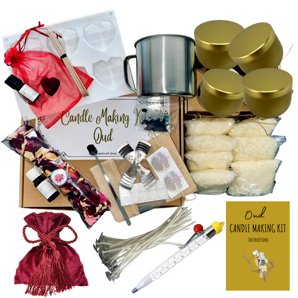 Wax candle making deals kit