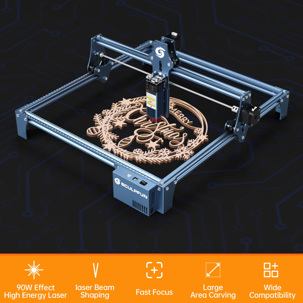 SCULPFUN S9 5.5W Professional Diode desktop laser engraving machine for wood High quality mini DIY laser engraver