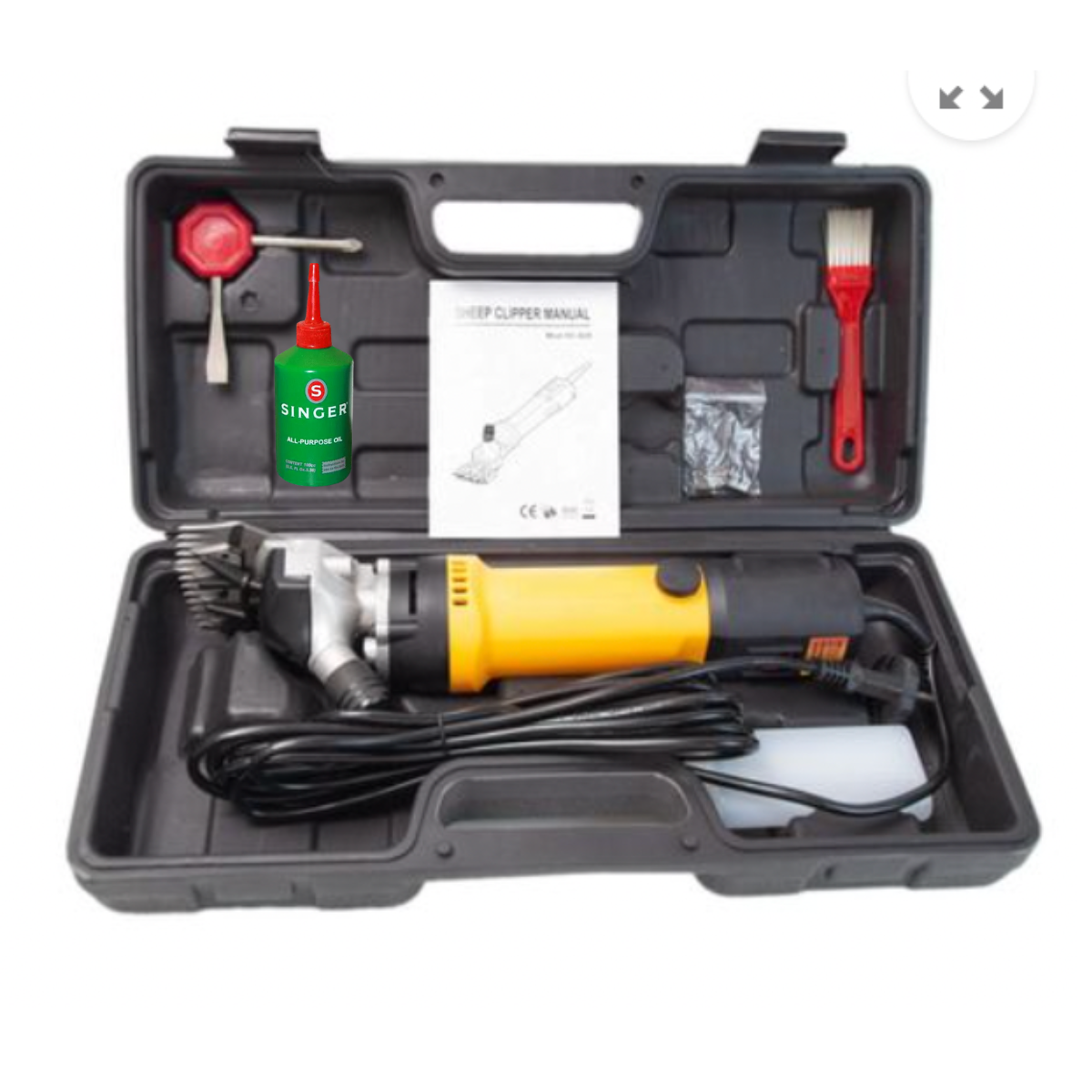 850W Sheep Shears with 13 Teeth, 6 Speeds and 2800rpm/minute includes 100ml oil