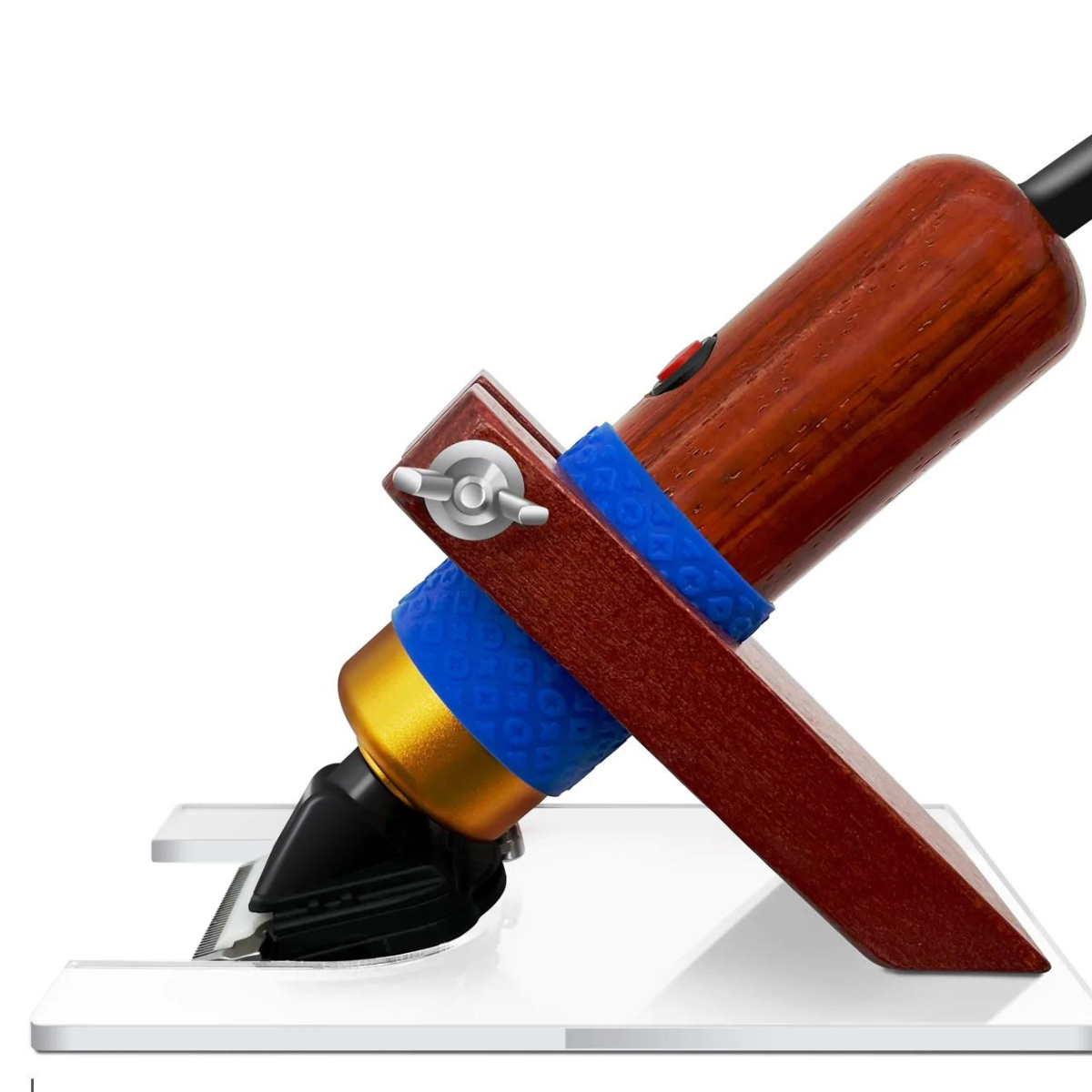 Rosewood Electric Carpet Carving Trimmer with a Shearing Guide for Tufting DEMO