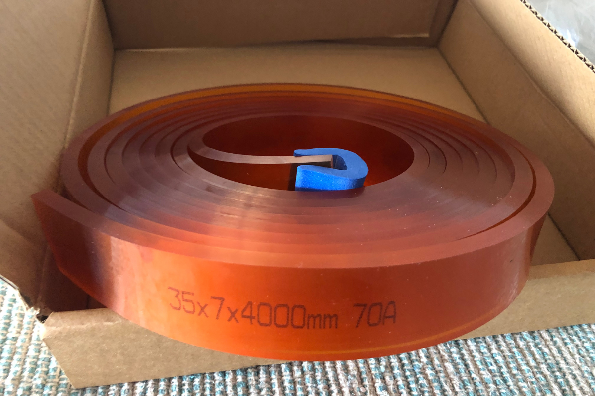 Screen Printing Squeegee Blade Replacement Roll - 4m x 70 Durometer Urethan