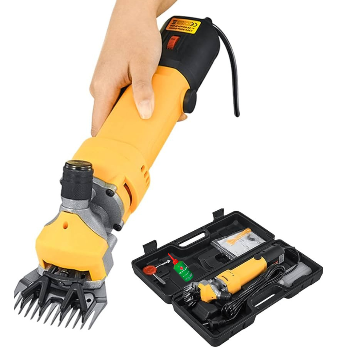 Sheep Shears with 13 Teeth, 6 Speeds, 2800rpm/min, 850W with Shearing Guide