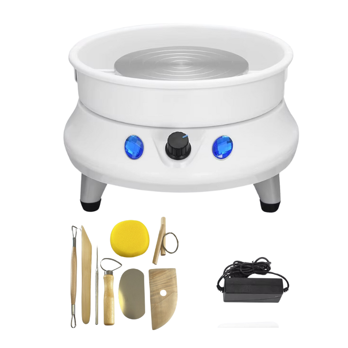 Electric Pottery Wheel Ceramic Work Clay Art Craft Machine 110V 15cm Turntable