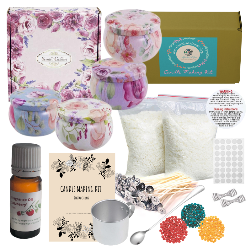 Hand Crafted Soy Wax Candle Making Kits - Bohemian, Floral, Inspiration, Orchard, Christmas & Nature