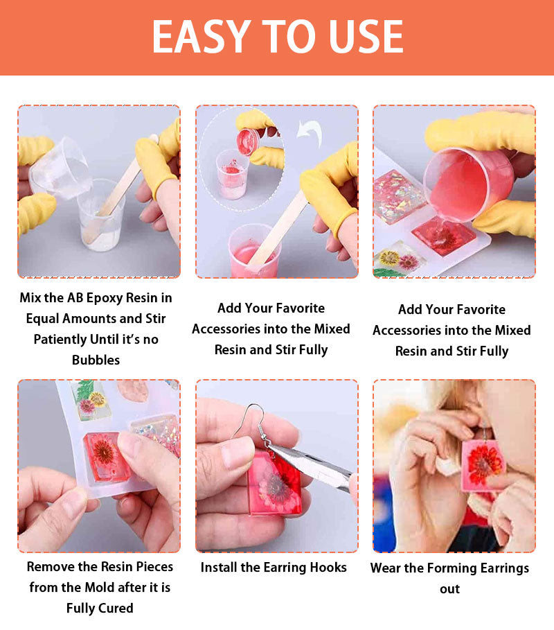 126 piece Epoxy Resin Kit Plus Silicone Wind Chime Mould