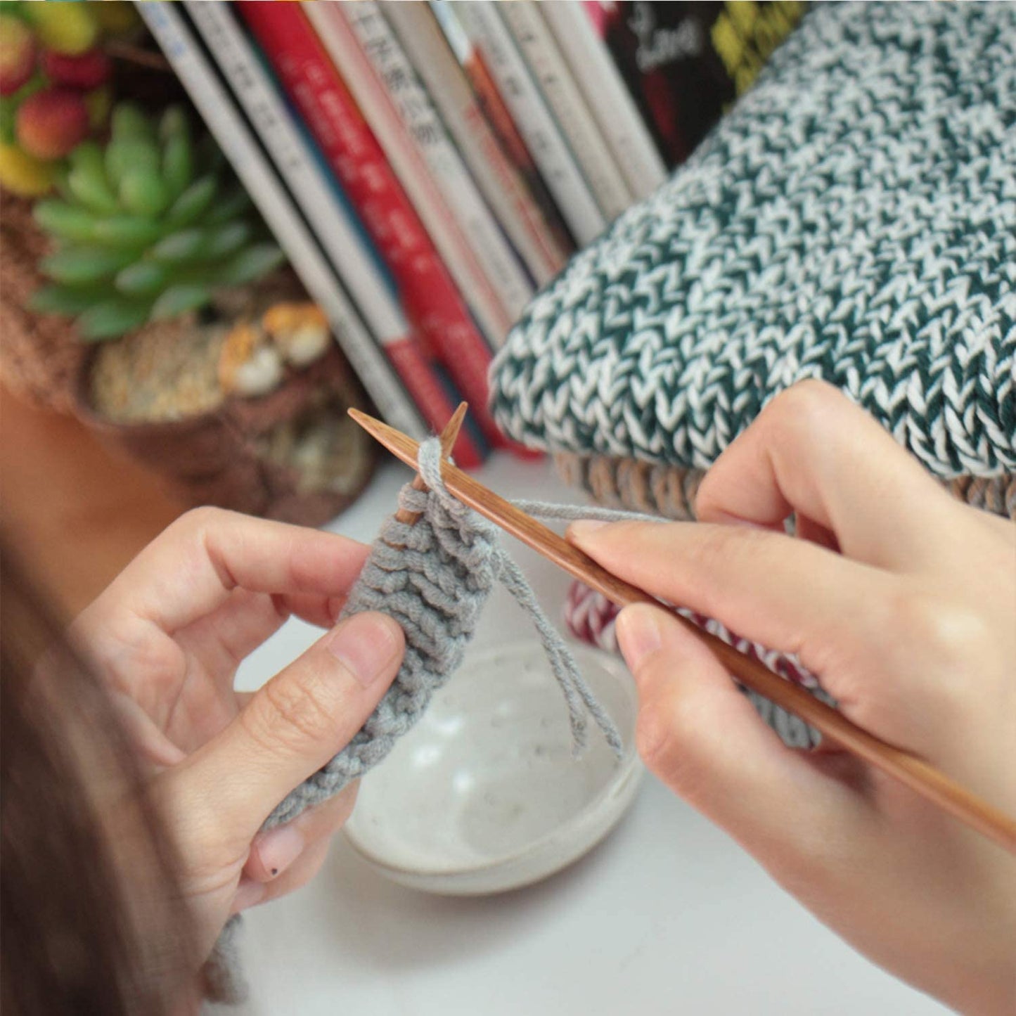 92 piece Crochet Kit with a full set of Bamboo Knitting Needles