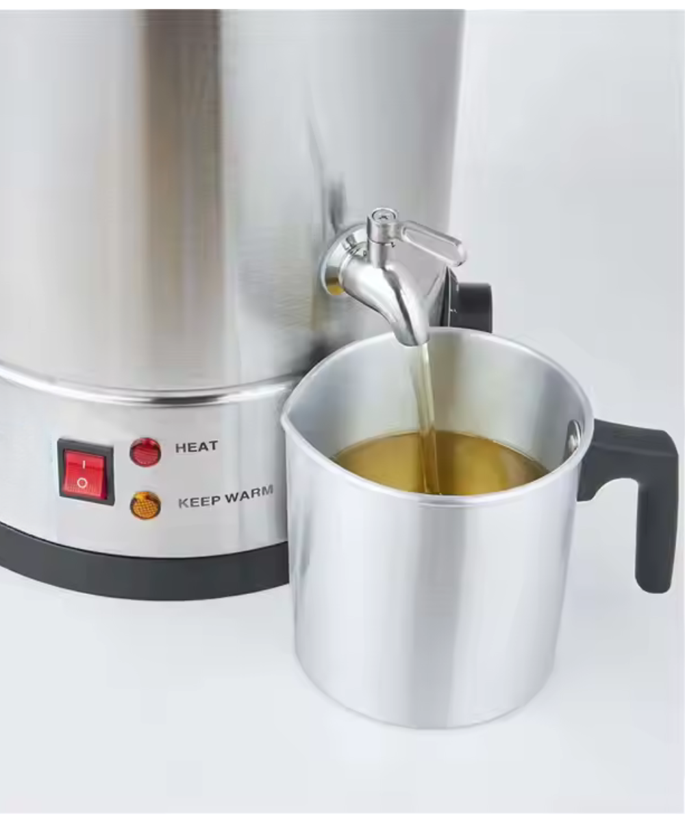 25L Double Walled Stainless Steel Wax Melter for Candle Making