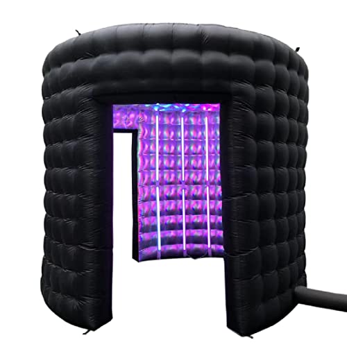 Inflatable LED 360 Photo Booth Enclosure with LED lighting