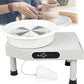 Electric Pottery Wheel 350W - White - with digital controls, foot pedal and extendable legs