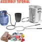 25KG Large Propane Melting Furnace Kit, 2500°F Stainless Steel | Foundry Furnace for Gold, Silver, Copper, Ideal for DIY Metal Casting, Metal Scrap Recycle and Home Foundry Project