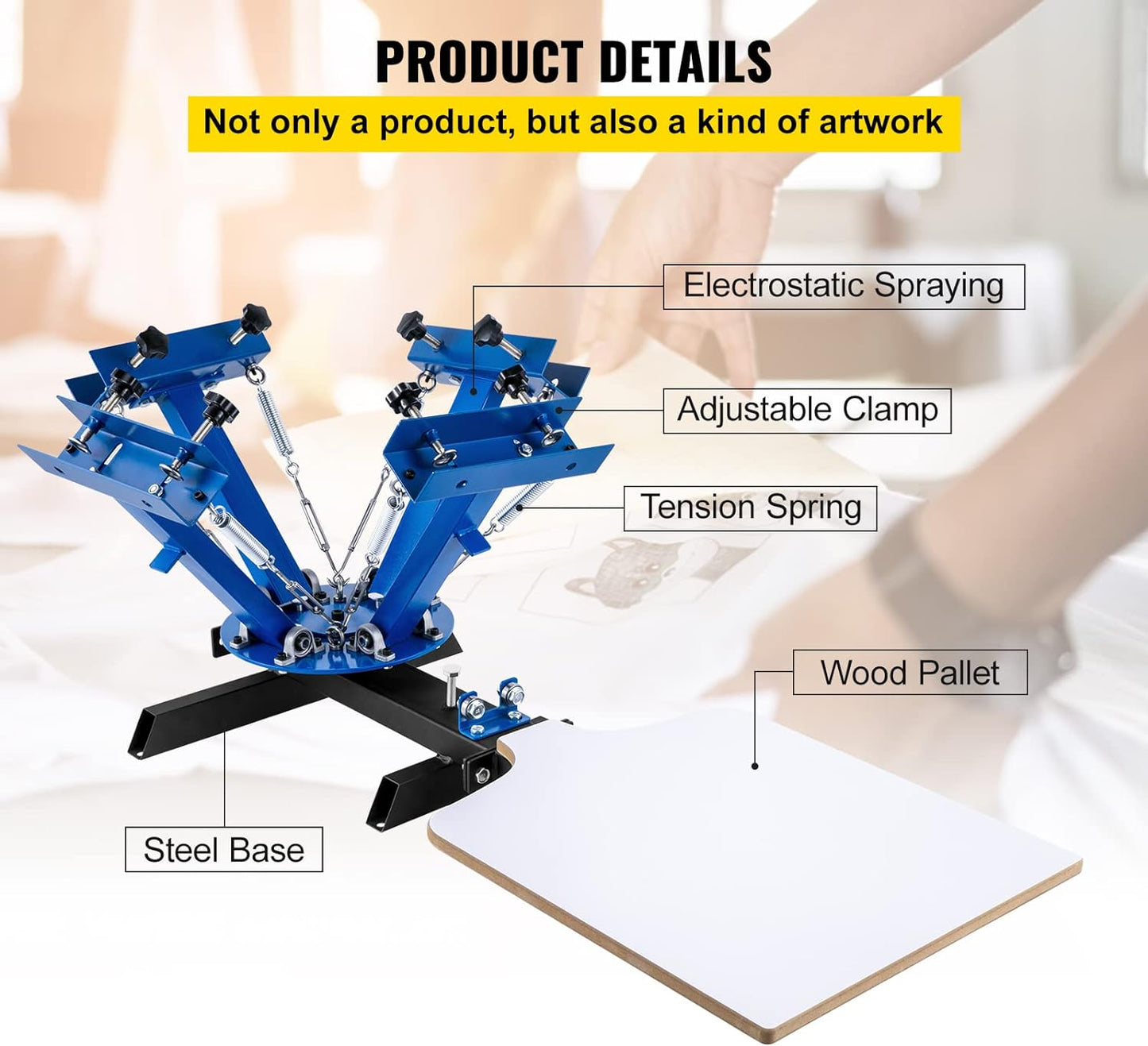 Screen Printer - Four Colour One Station Printing Press