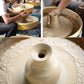 Electric Pottery Wheel 350W - White - with digital controls, foot pedal and extendable legs