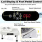 Electric Pottery Wheel 350W - White - with digital controls, foot pedal and extendable legs
