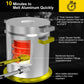 25KG Large Propane Melting Furnace Kit, 2500°F Stainless Steel | Foundry Furnace for Gold, Silver, Copper, Ideal for DIY Metal Casting, Metal Scrap Recycle and Home Foundry Project