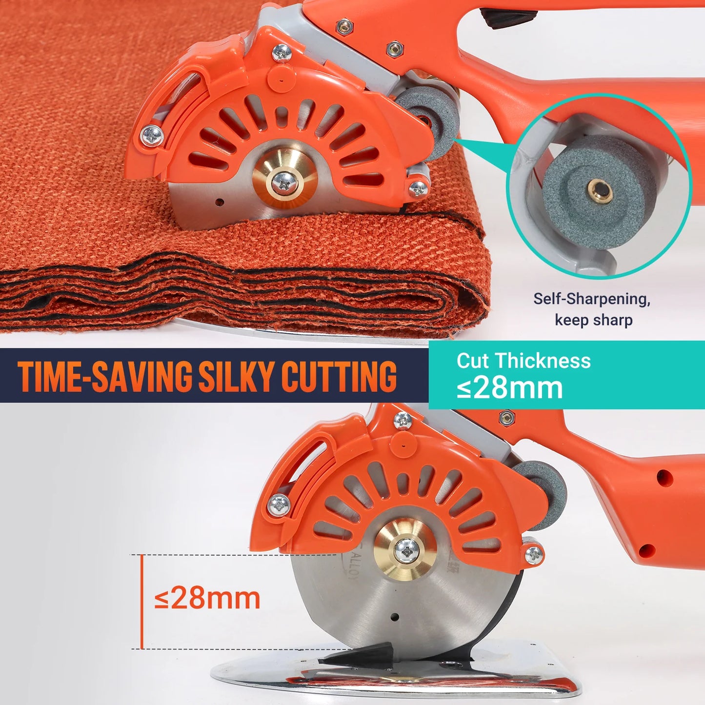 Vloxo Cordless Electric Direct Drive Rotary scissors with Rechargeable battery