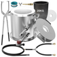 25KG Large Propane Melting Furnace Kit, 2500°F Stainless Steel | Foundry Furnace for Gold, Silver, Copper, Ideal for DIY Metal Casting, Metal Scrap Recycle and Home Foundry Project
