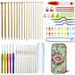 92 piece Crochet Kit with a full set of Bamboo Knitting Needles