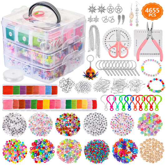 Jewellery Making Kit filled with 4655 pieces of Jewellery Making beads