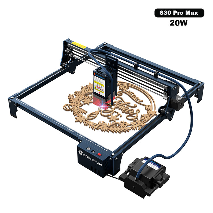 SCULPFUN S30 Pro 10W Laser Engraving & Cutting Machine with Automatic Air Assist – High Precision DIY Engraver