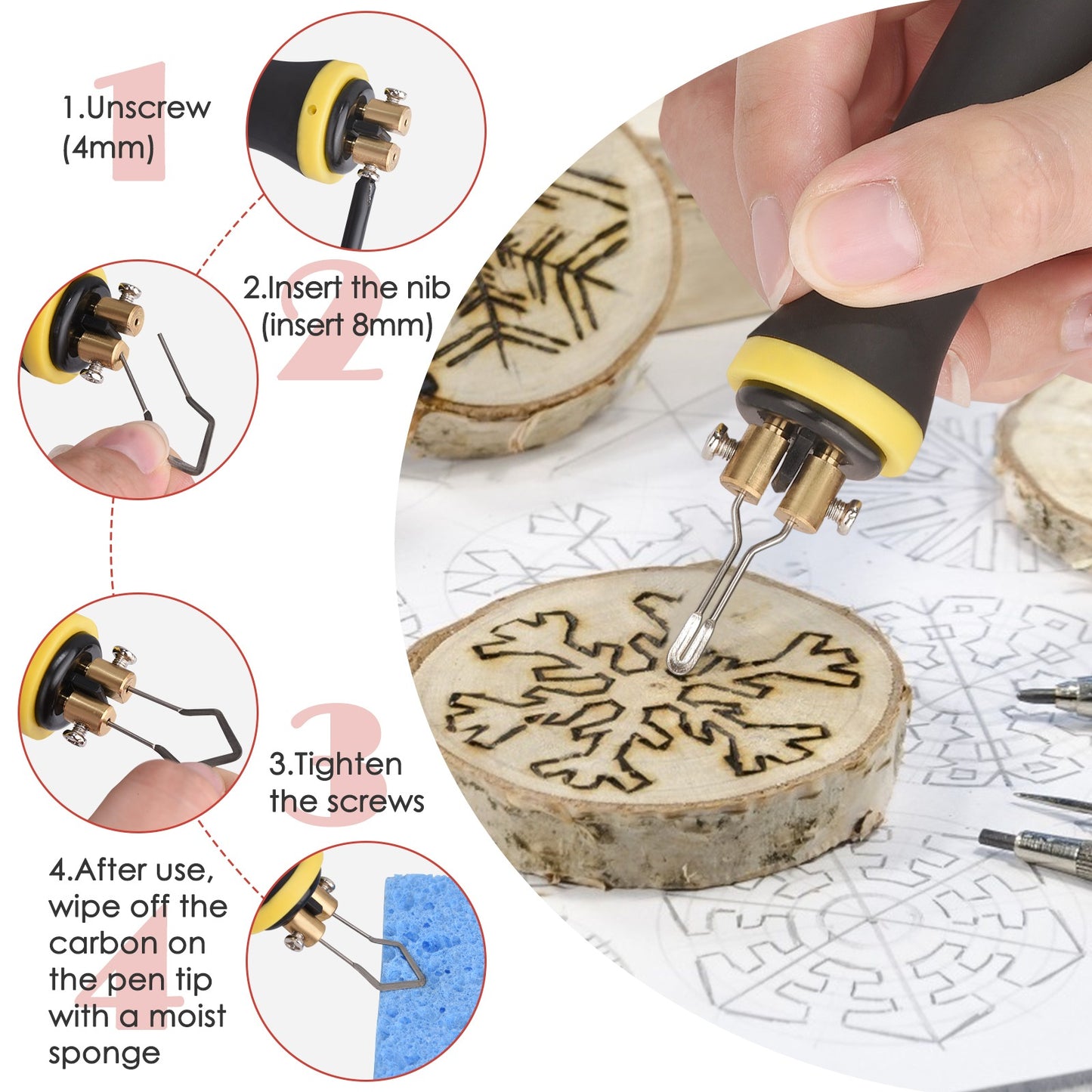 Pyrography - Wood Burning Set (Professional)