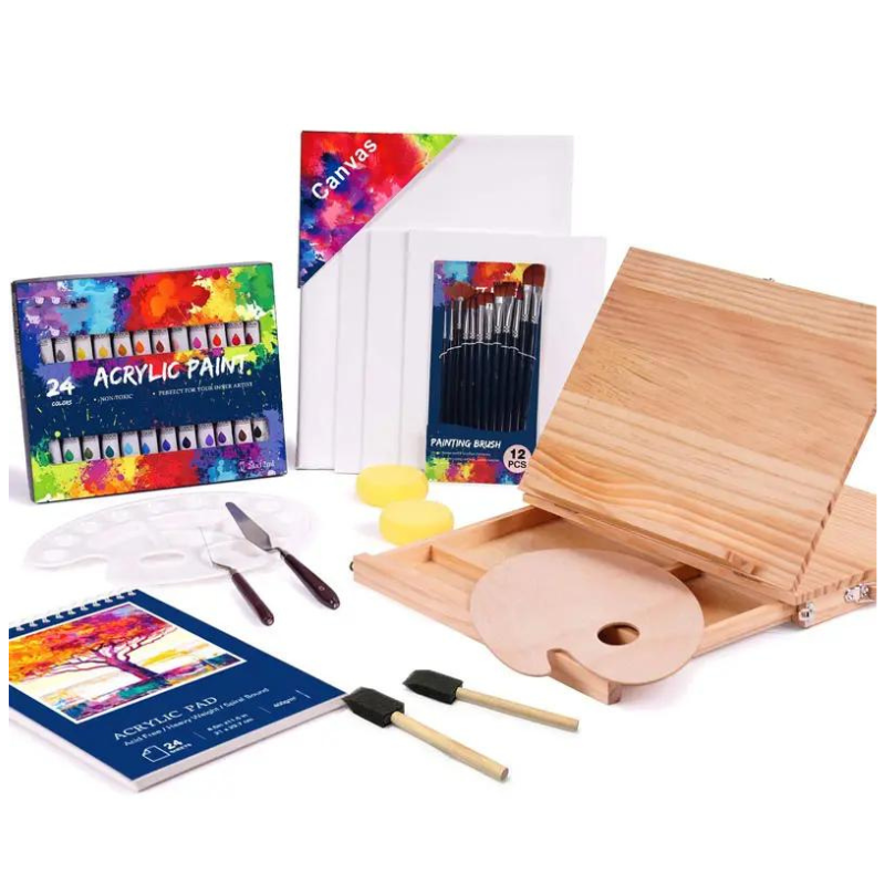 51 Piece Professional Acrylic Paint Kit