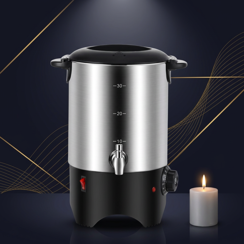 5.3L Electric Wax Melter Machine with Adjustable Temperature Control – Stainless Steel Wax Melting Pot for Soy Wax, Beeswax & Paraffin Wax Candle Making