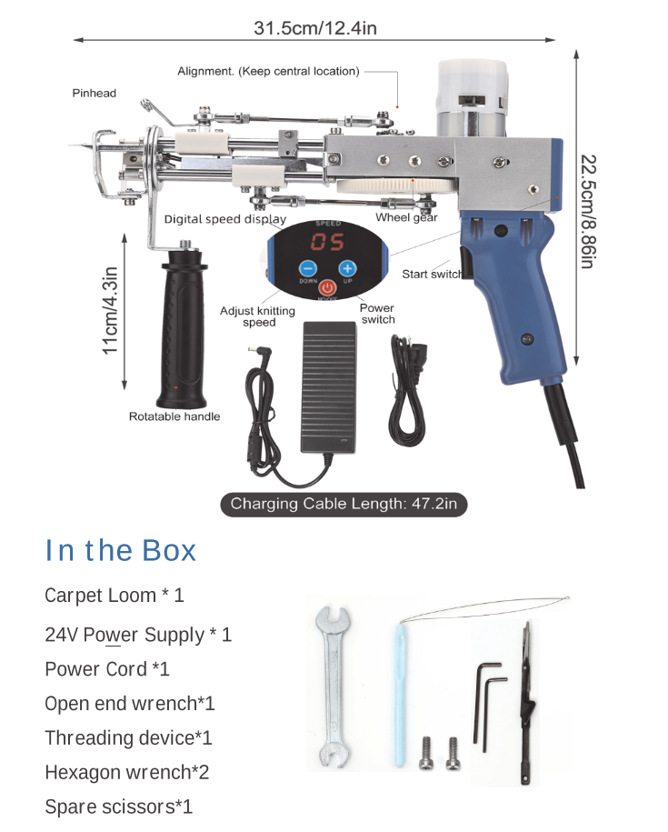 New 2024 KRT-DUO 2-in-1 Tufting Gun