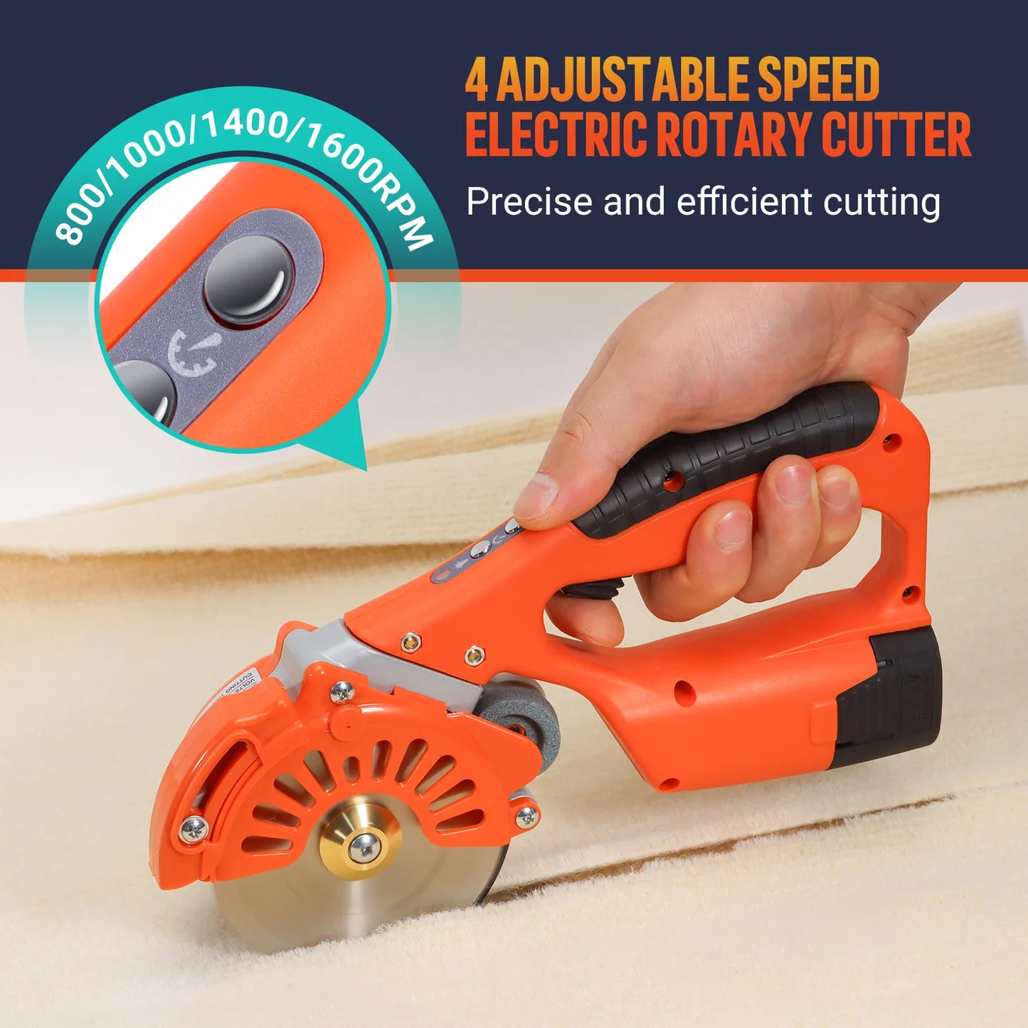 Vloxo Cordless Electric Direct Drive Rotary scissors with Rechargeable battery