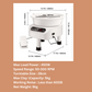 28cm Pottery Machine, 450W Electric Wheel for Pottery with Foot Pedal and LCD Touch Screen, Direct Drive Ceramic Wheel with 3 Support Legs