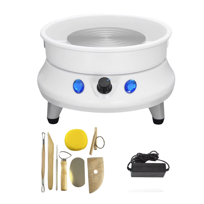 Electric Pottery Wheel  Ceramic Work Clay Art Craft Machine 110V 15cm Turntable