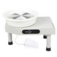 Electric Pottery Wheel 350W - White - with digital controls, foot pedal and extendable legs