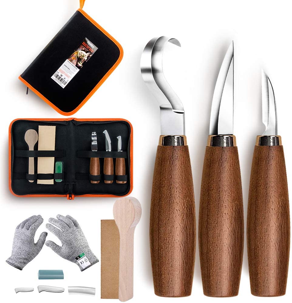 Ultimate Wood Sculpting Kit - Whittling kit plus Wood Burning Kit in one