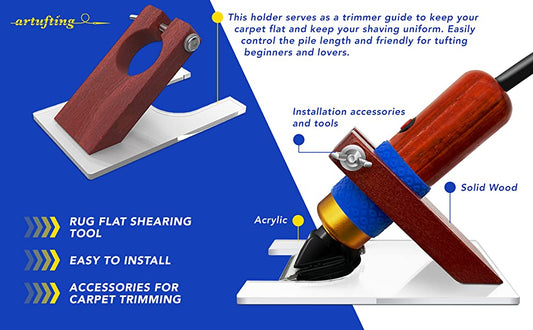 Shearing Guide for Tufting Trimmer