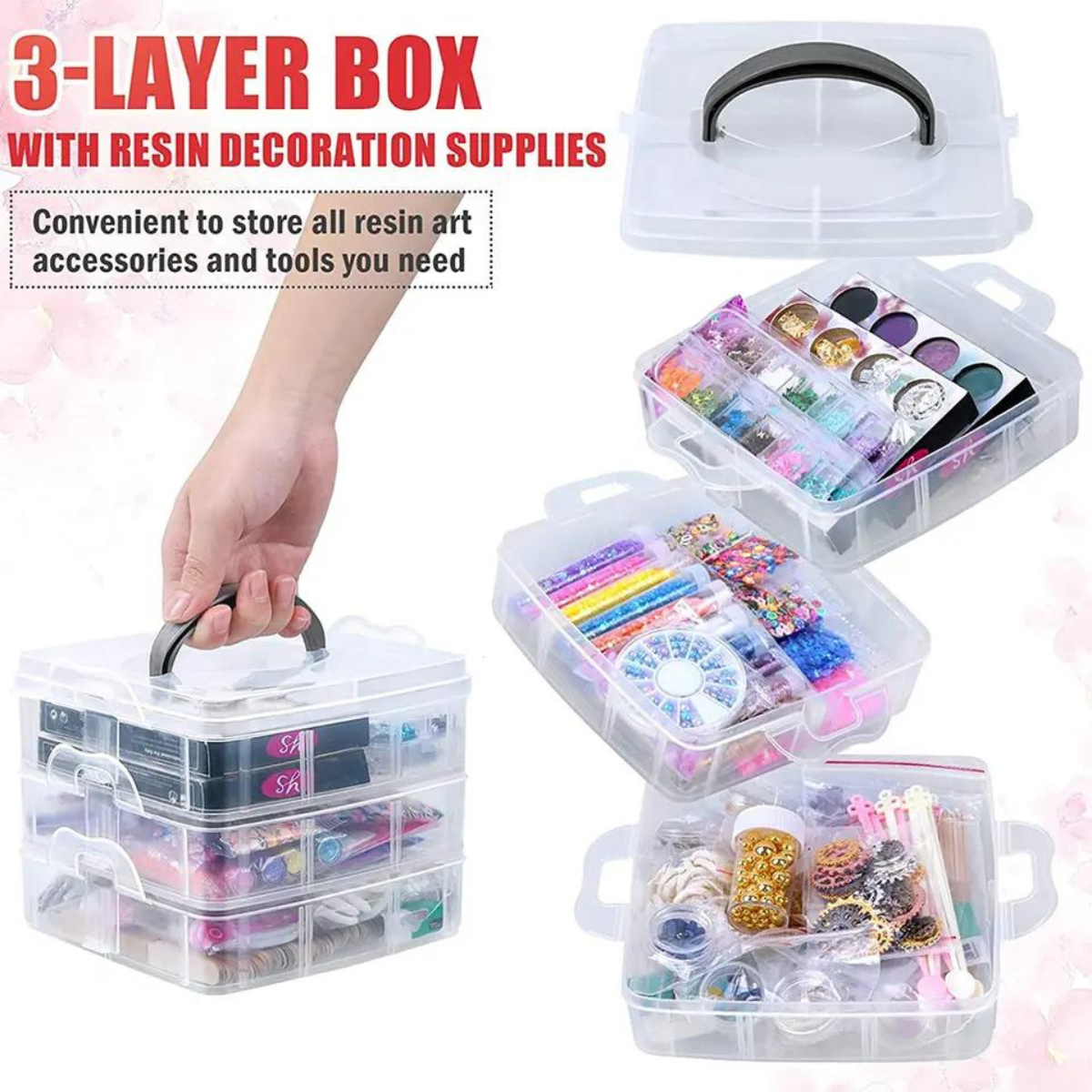 Resin Accessories Jewellery Making Supply Kit with Tons of Resin Supplies