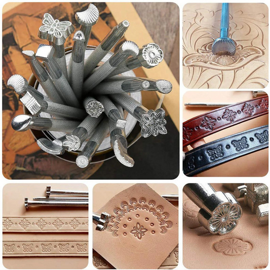 LeatherCraft Stamp Tool Kit for Leather Design