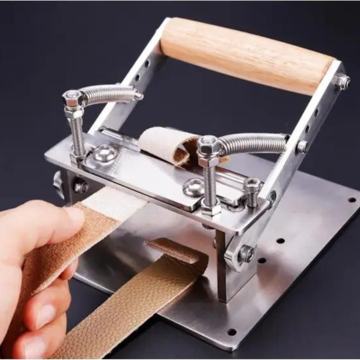 Small Manual Leather Splitting Peeling Machine