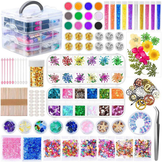 Resin Accessories Jewellery Making Supply Kit with Tons of Resin Supplies