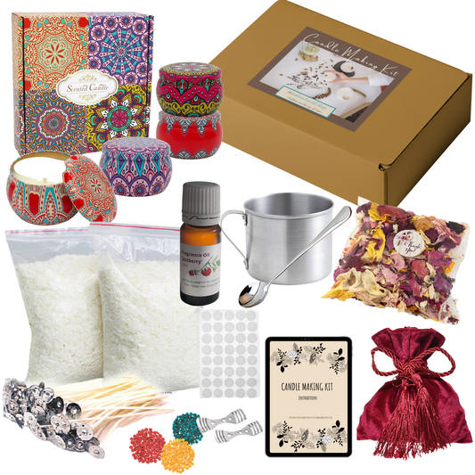 Hand Crafted Soy Wax Candle Making Kits - Bohemian, Floral, Inspiration, Orchard, Christmas & Nature